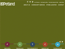 Tablet Screenshot of petland.com