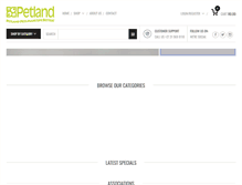 Tablet Screenshot of petland.co.za